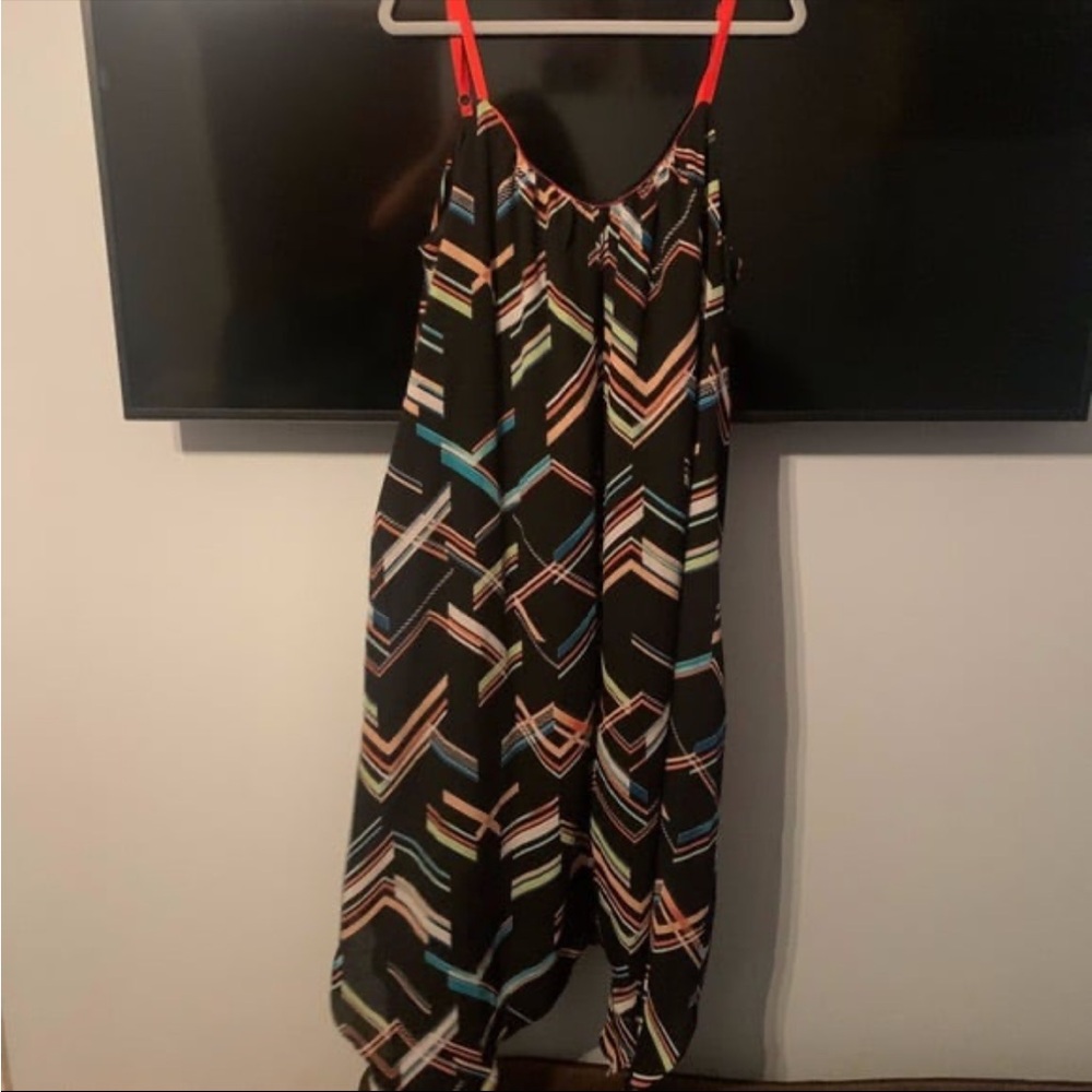 Red Multi Handkerchief Dress